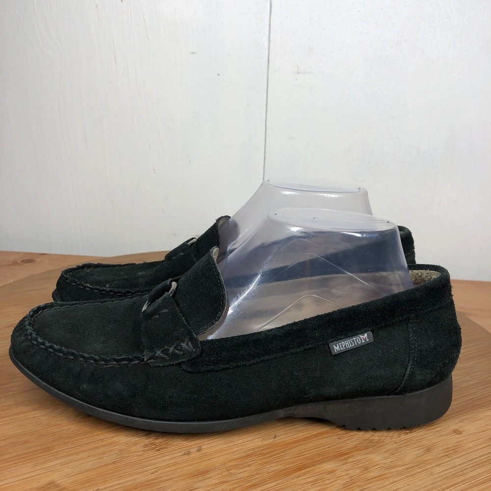 Mephisto Womens size 9 shoes Cool Air Black Suede Horsebit Casual loafers